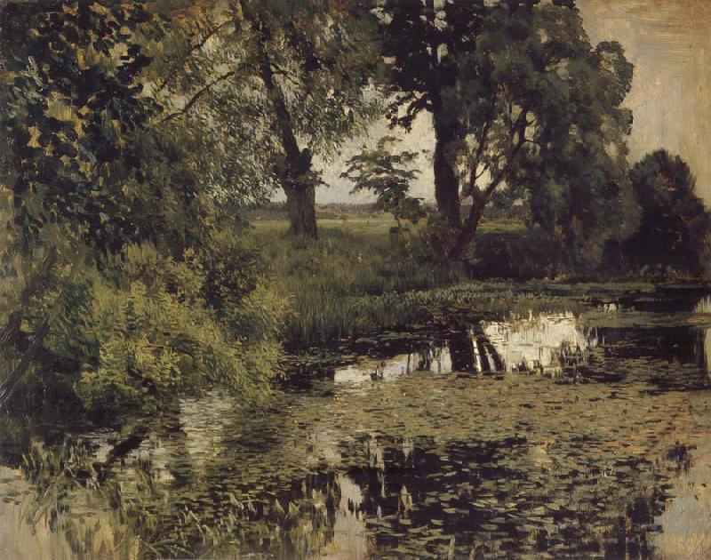 Levitan, Isaak Jungly Pond oil painting image